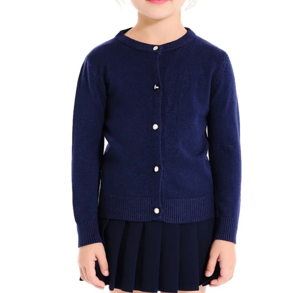 Smiling Pinker Girl’s soft pearl button cardigan size 5